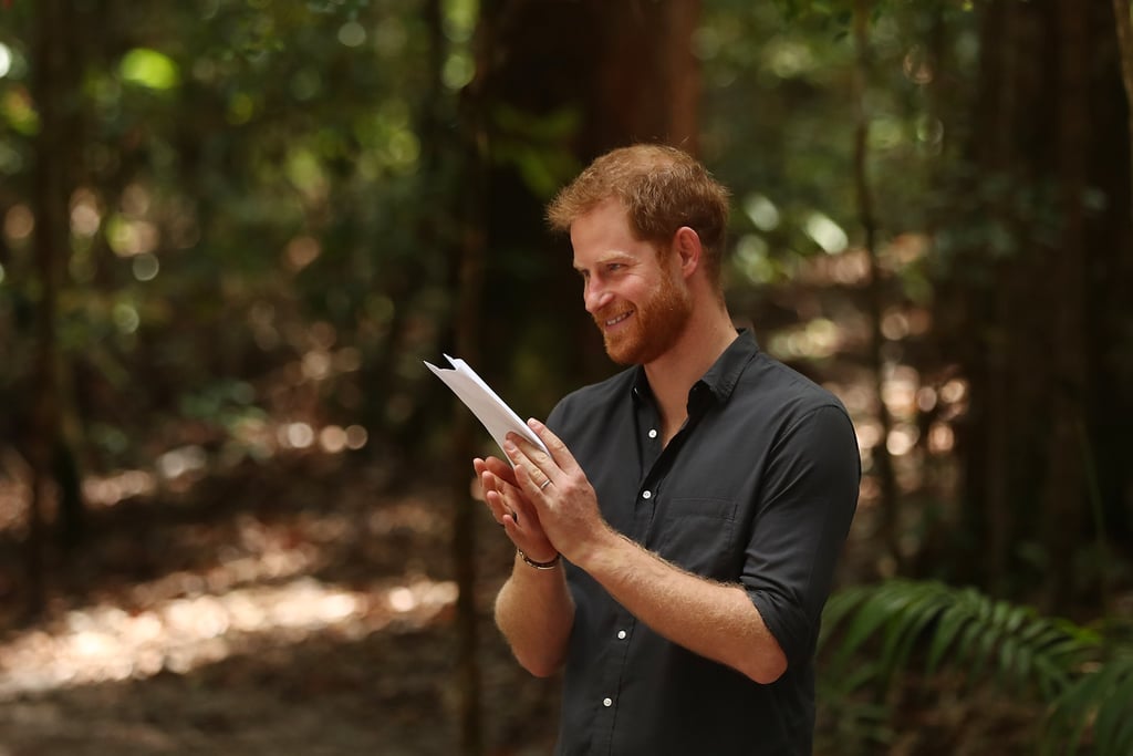 Prince Harry Responding to Woman's Compliment in Australia