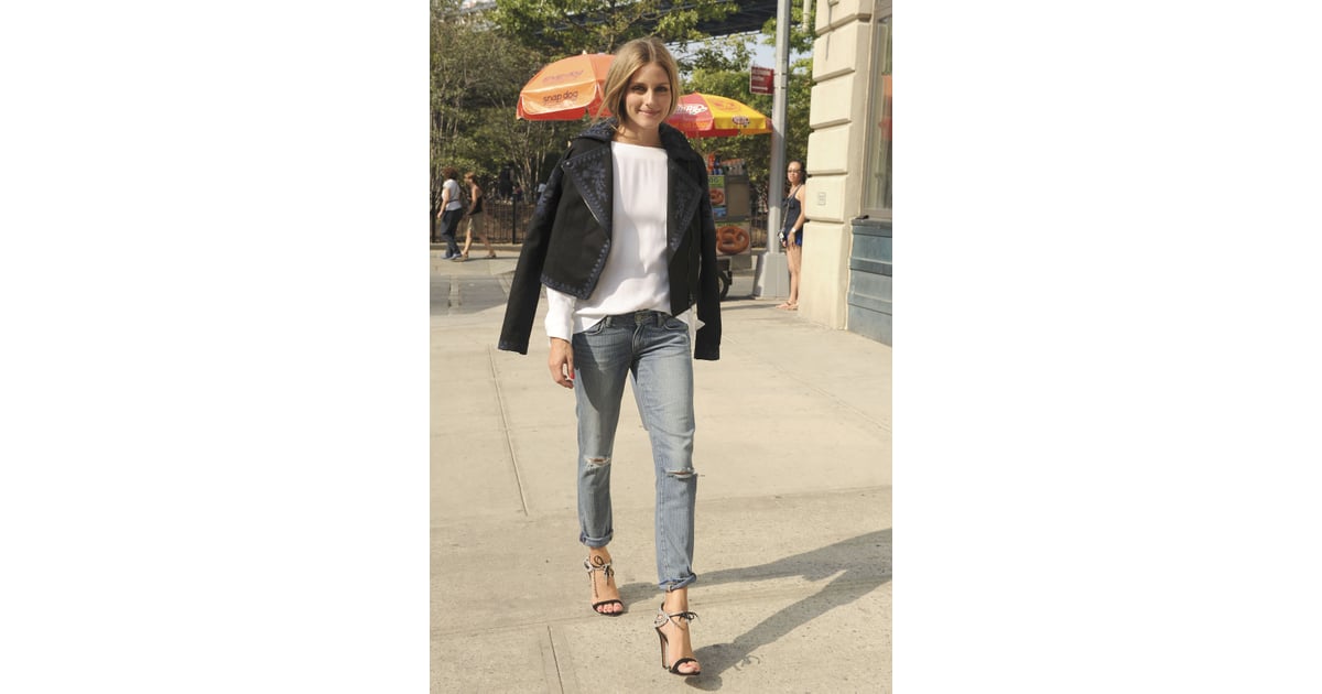 Olivia Palermo walked around NYC in a Marchesa jacket. | Celebrity ...