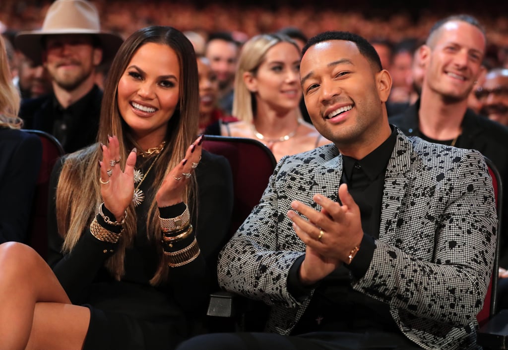 Chrissy Teigen and John Legend at 2016 American Music Awards