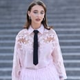 Emma Chamberlain Goes Pants-Less Beneath Pink Feathered Briefs