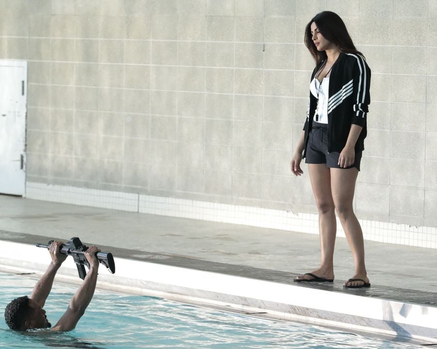 Priyanka Chopra's White Swimsuit in Quantico