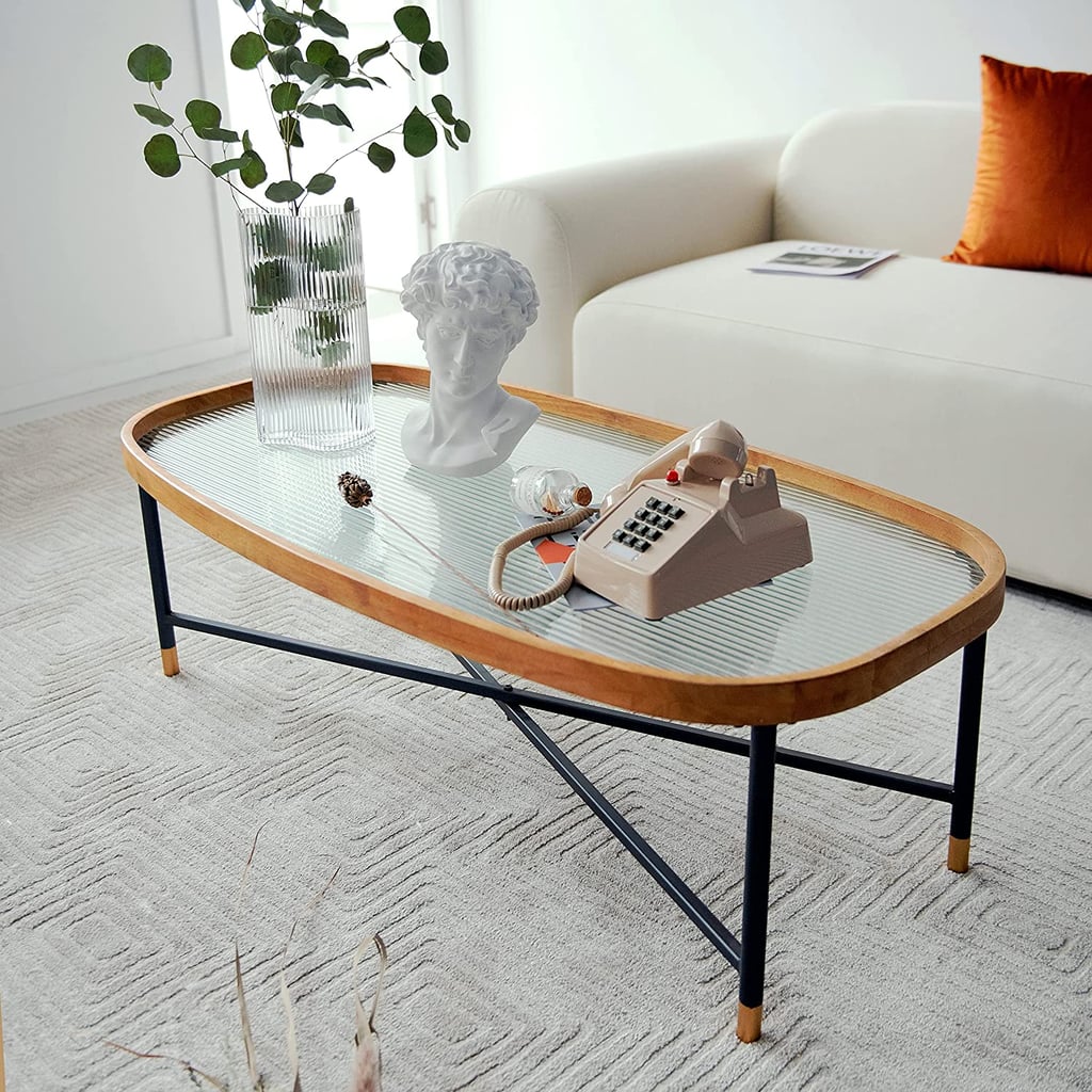 COZAYH Rusic Glass Coffee Table