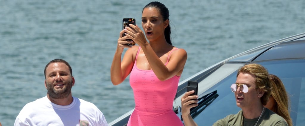 Kim Kardashian Pink Chanel Bodysuit