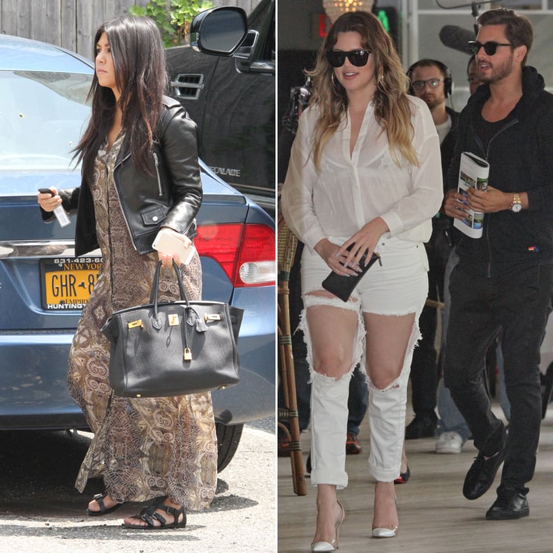 Khloe Kardashian and Scott Disick in the Hamptons