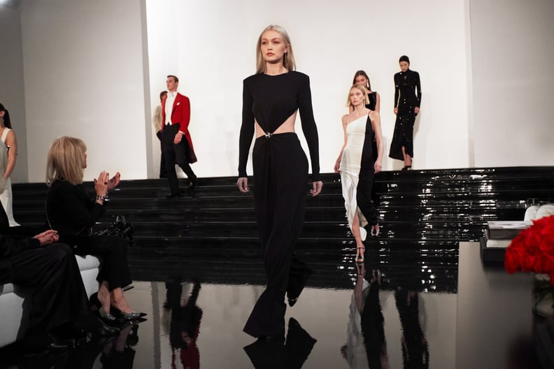 Gigi Hadid Models at the Ralph Lauren Fall 2022 Runway Show