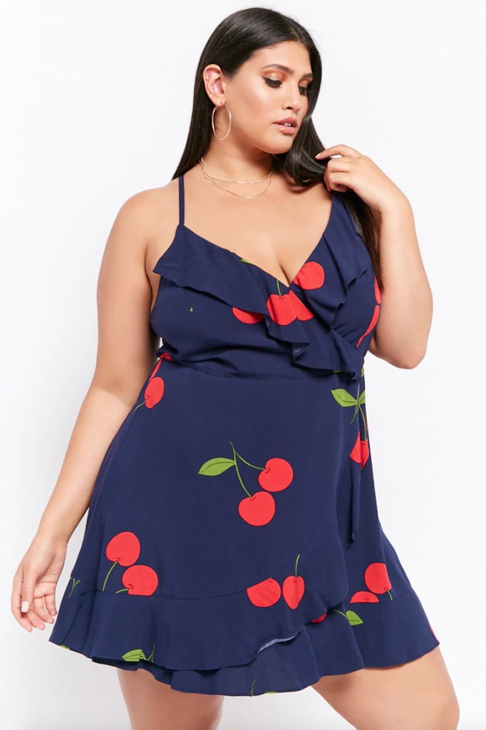 Forever 21 Flounce Cherry Print Dress