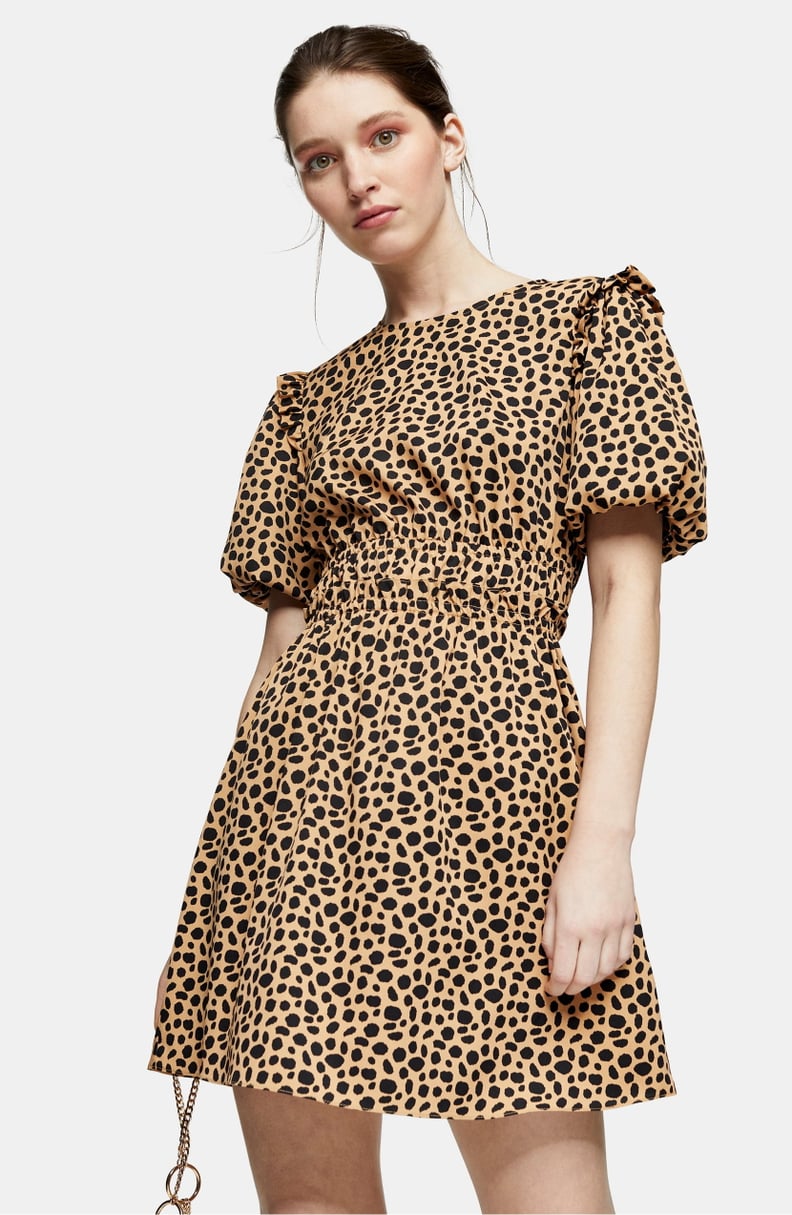 Topshop Puff-Sleeve Minidress