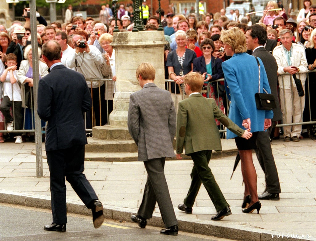 Princess Diana and Prince Harry Holding Hands Pictures