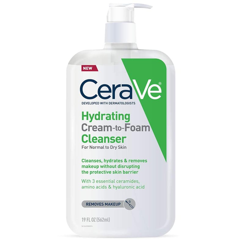 Hydrating Cleanser: CeraVe Hydrating Cream-to-Foam Cleanser