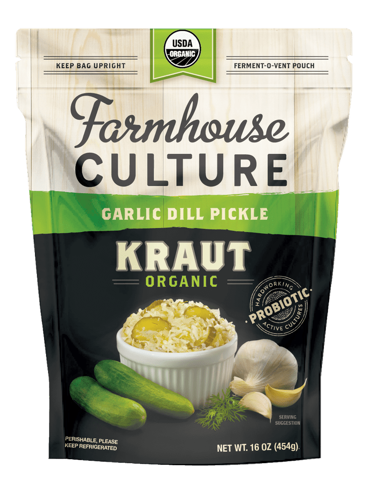 Farmhouse Culture Garlic Dill Pickle Kraut StoreBought Whole30 Foods