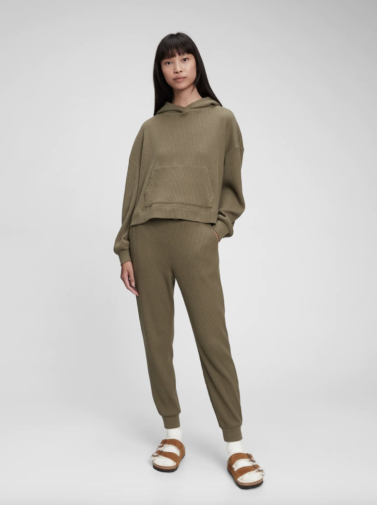 Gap waffle knit joggers cheap