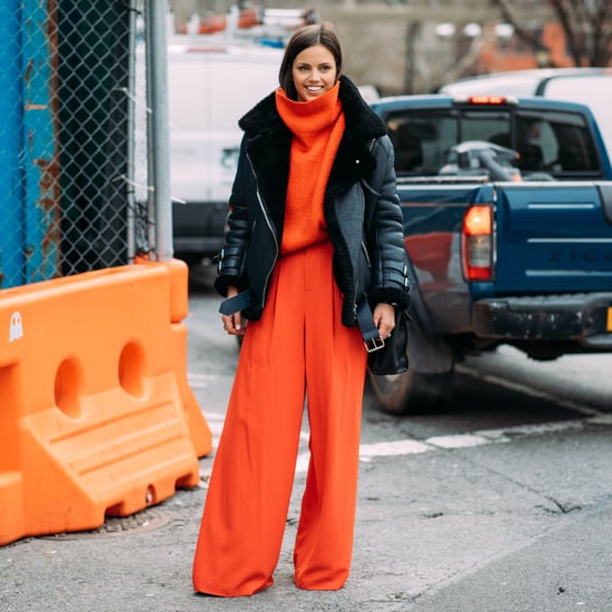 Red Sweaters at Fashion Week Fall 2018