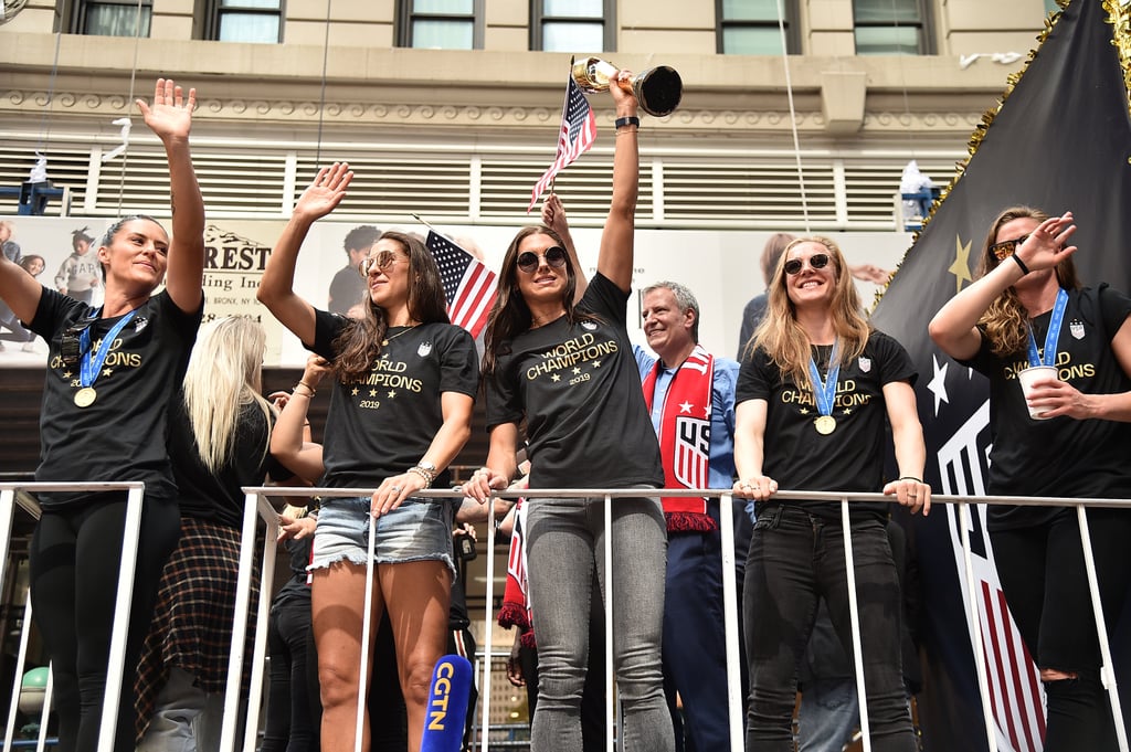 US Women's Football Team Ticker-Tape Parade Photos