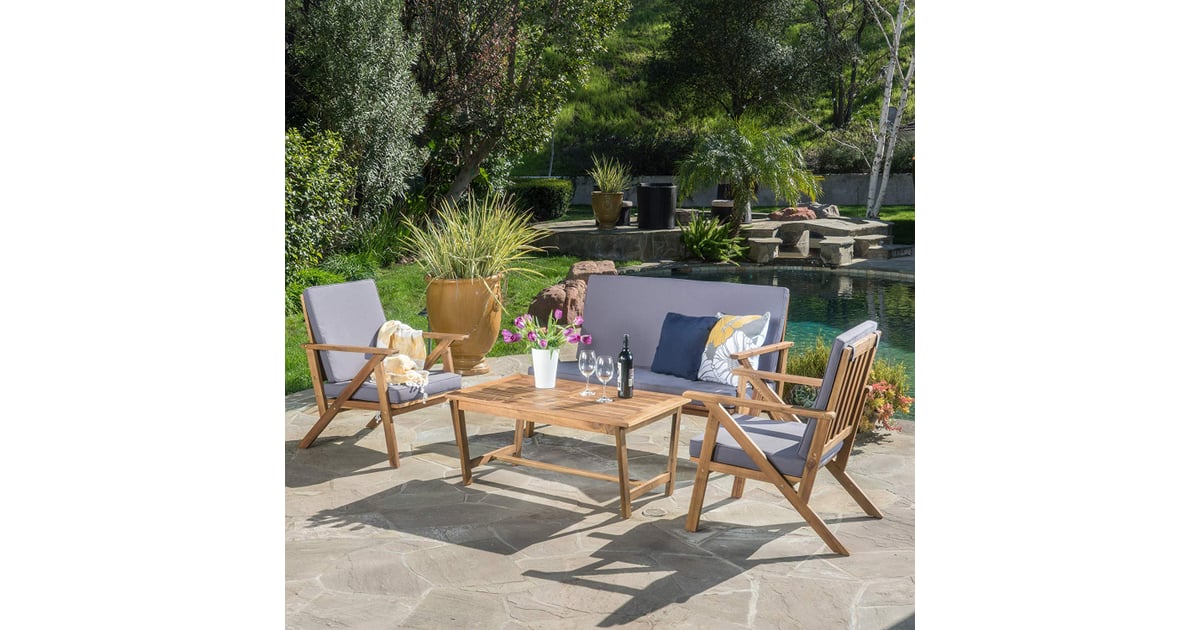 Christopher Knight Home Manarola 4 Piece Outdoor Set 30 Patio Furniture Pieces Everyone Will Be Buying This Summer And We See Why Popsugar Home Photo 20