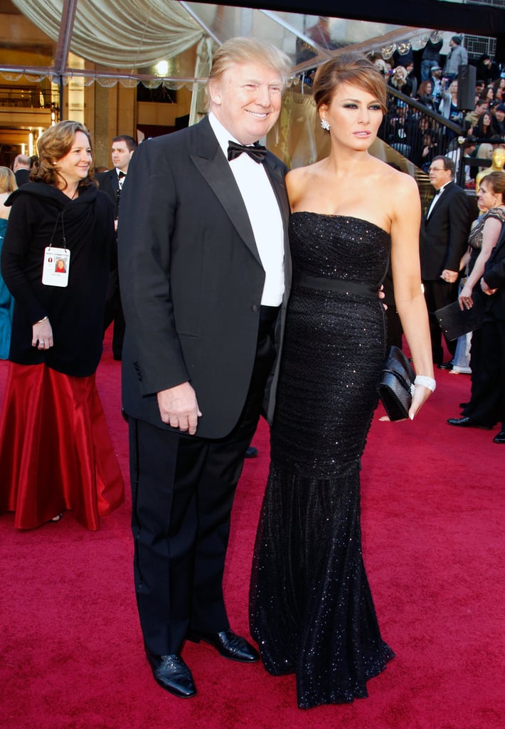 Melania attended the 83rd Annual Academy awards with Donald in 2011, choosing a sparkly strapless gown by Dolce & Gabbana.