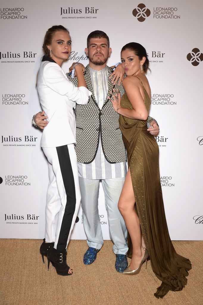 Cara and Selena cozied up with Eli Mizrahi.