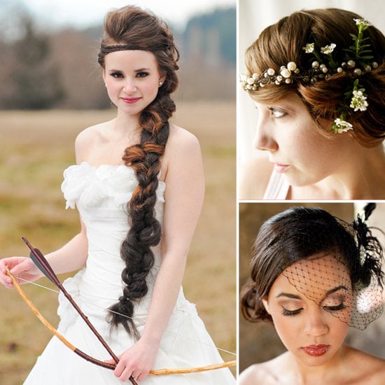 Pinterest is quickly becoming the web's biggest arbiter for all things wedding, especially when it comes to amazing hair for brides. But with the millions of pins added anew each day, it's easy to lose stuff in the stream. Here, POPSUGAR Beauty got the lowdown on 20 of Pinterest's most talked-about wedding styles, from the infamous Hunger Games bridal braid to must-have accessories.
Source: Courtney Clarke and Kaysha Weiner