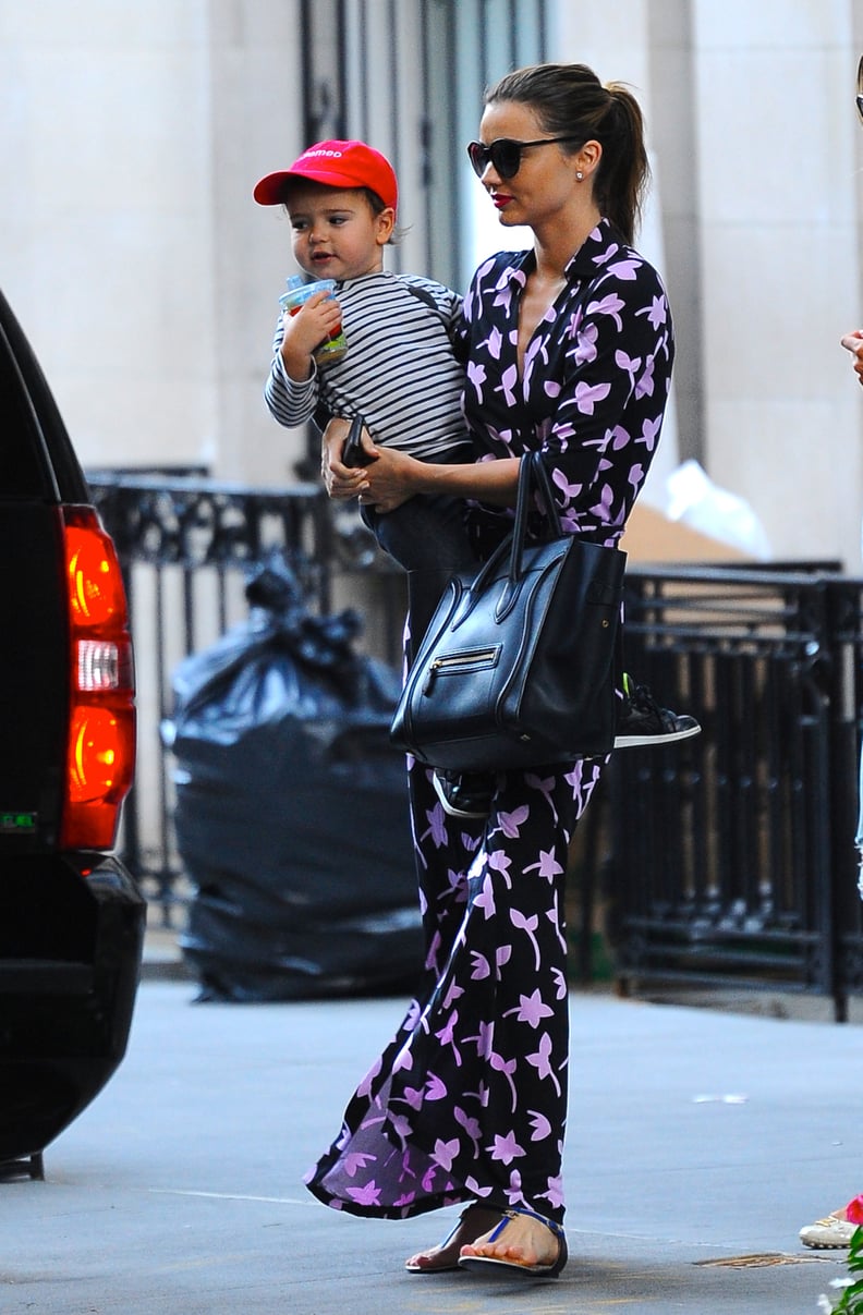 Miranda Kerr in a DVF Wrap Dress