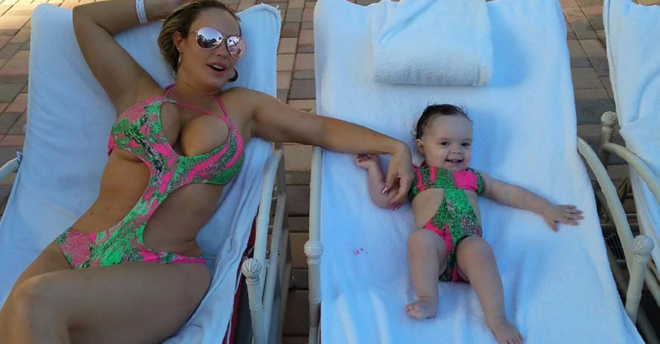 Coco Austin Bikini Pictures With Baby Chanel