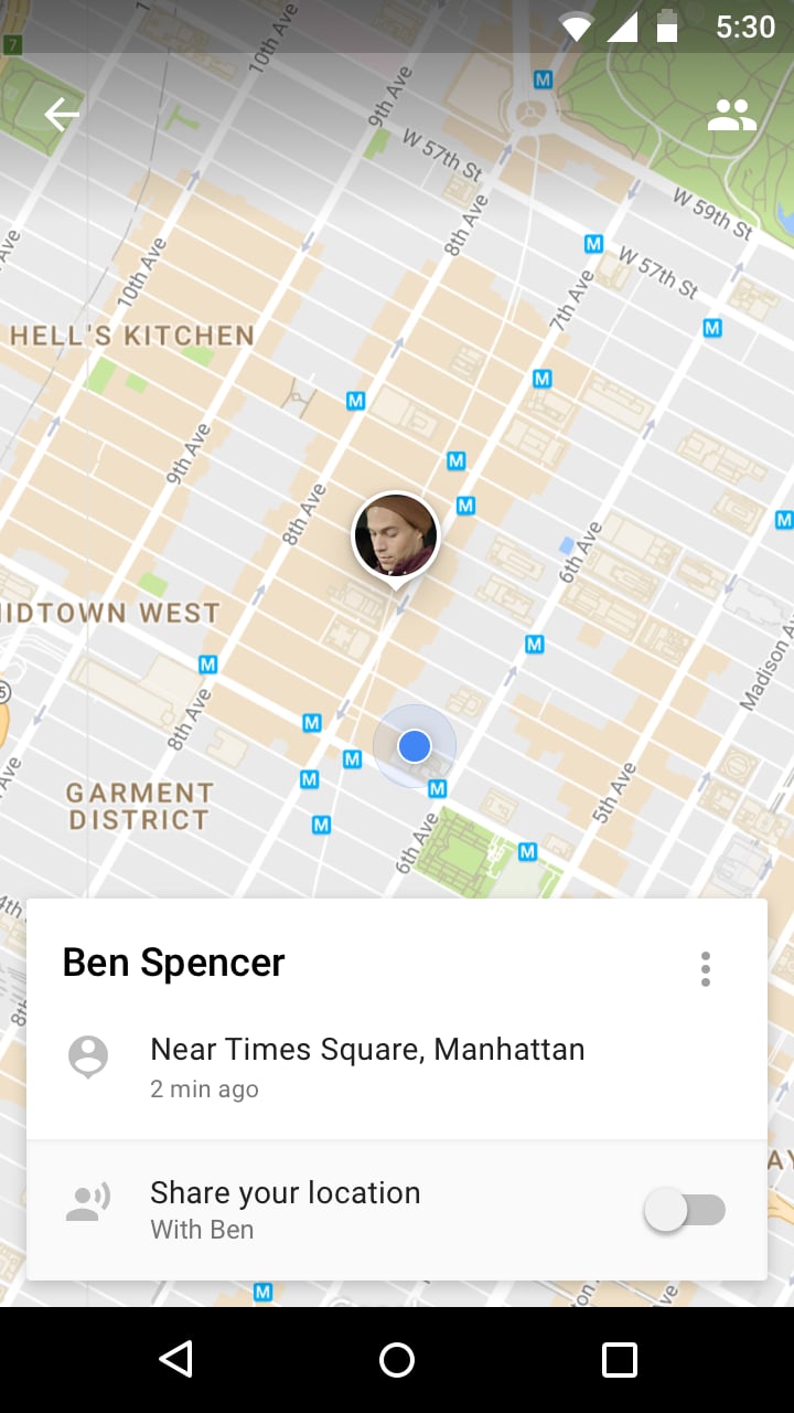 You can turn off location sharing with a simple swipe left on the screen.