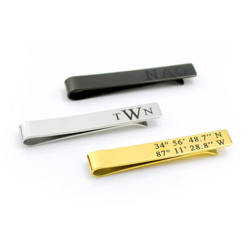 A Personalized Tie Bar: Custom Hidden Message Tie Bar