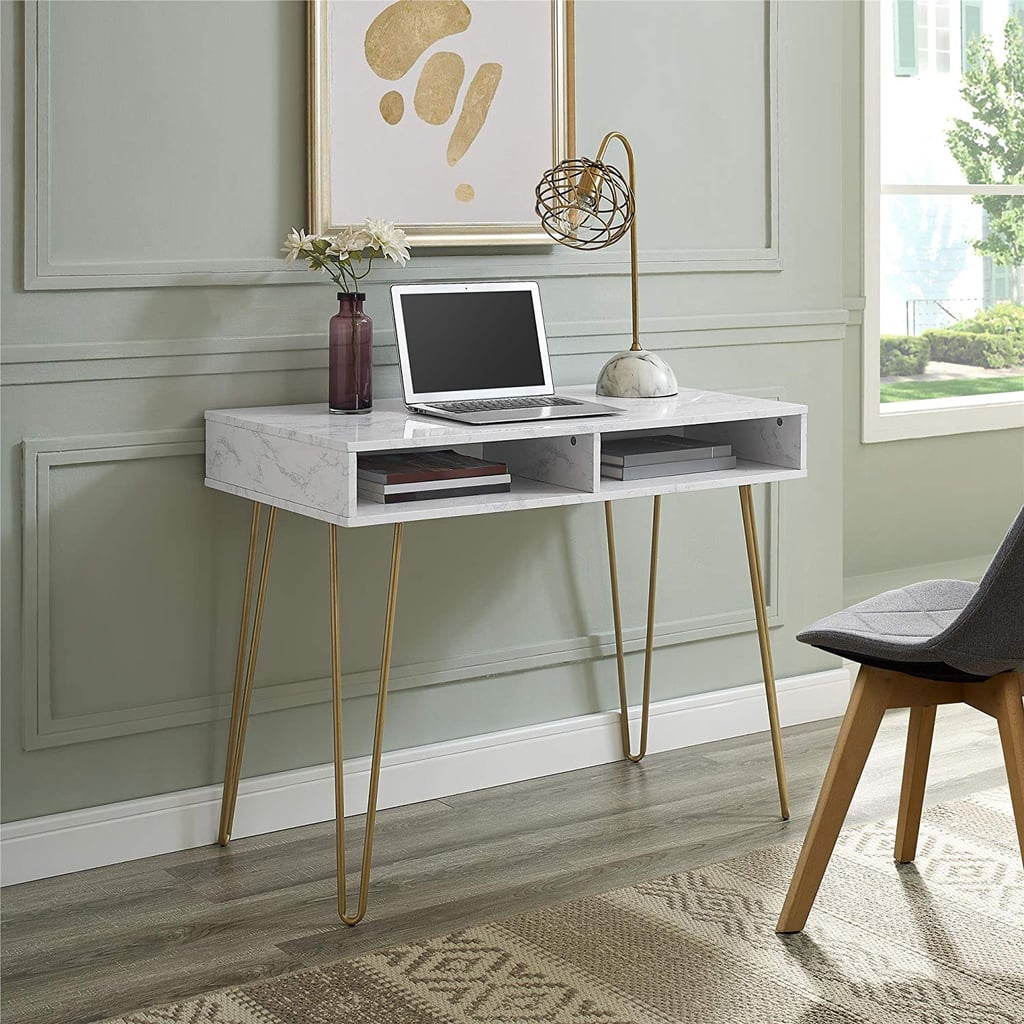 Marble Storage Computer Desk