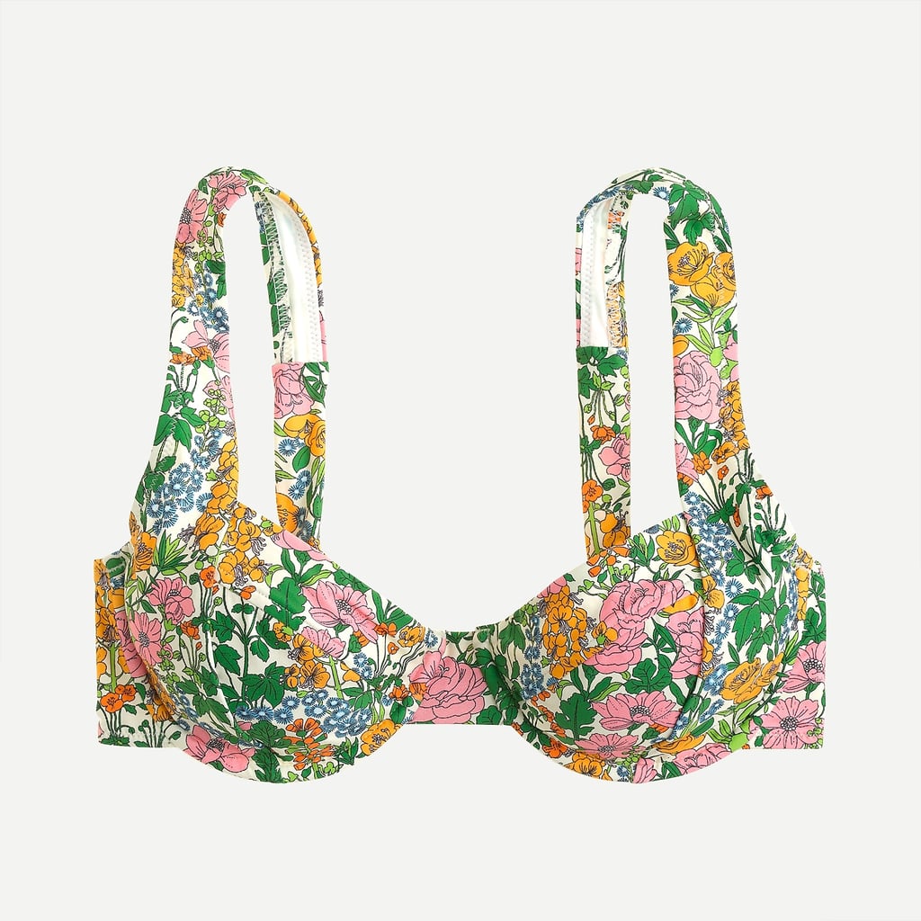 J.Crew Underwire Bikini Top Retro Prints Are the Biggest Swimsuit