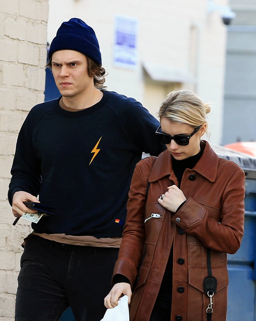 Emma Roberts and Evan Peters Out in LA January 2017