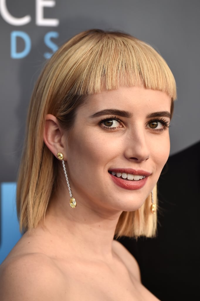 Emma Roberts Hair at the 2018 Critics' Choice Awards