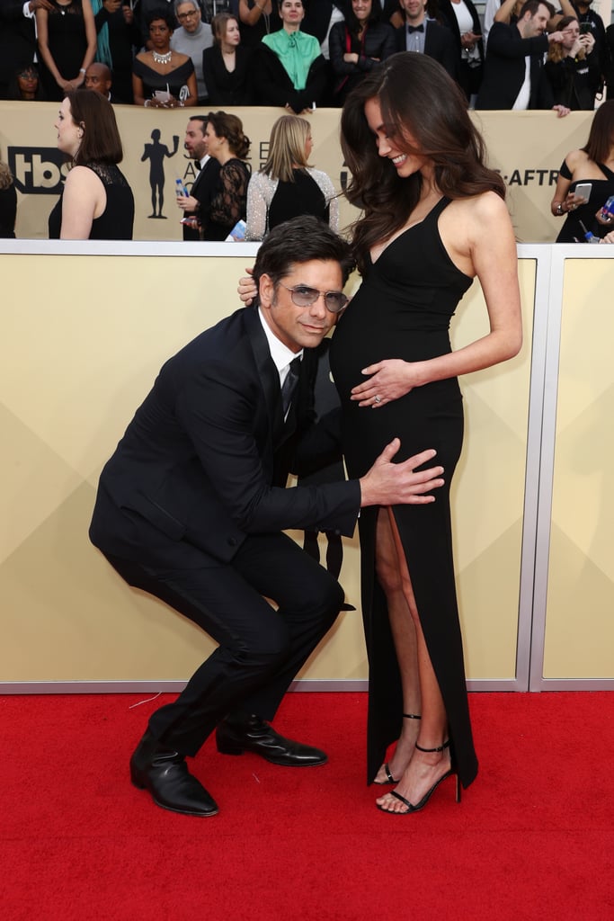 John Stamos and Caitlin McHugh at the 2018 SAG Awards