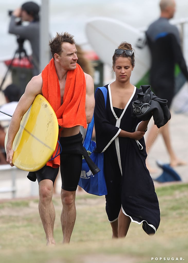 Michael Fassbender Shirtless at Bondi Beach | Pictures