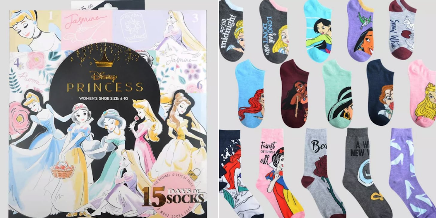 Target Has a Disney Princess Sock Advent Calendar For Adults PS Smart