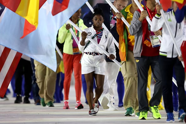 And Was Ready to Carry the American Flag at the Closing Ceremony
