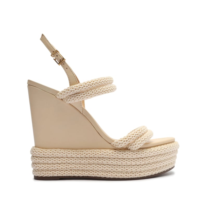 Platform Wedges: Schutz Leeneh Atanado Leather Sandal