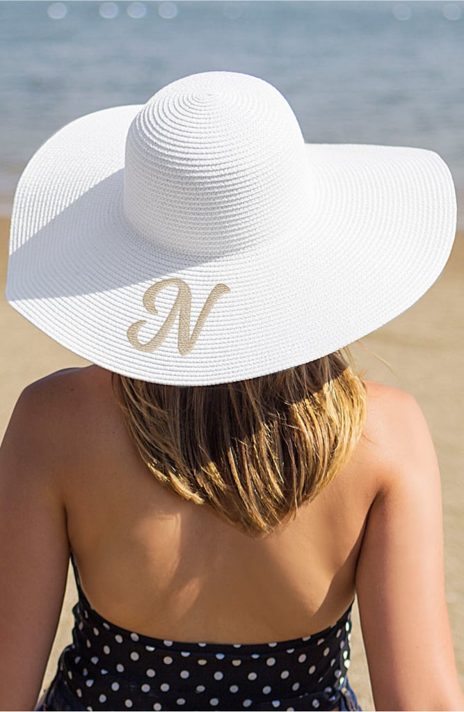 Cathy's Concepts Monogram Straw Sun Hat