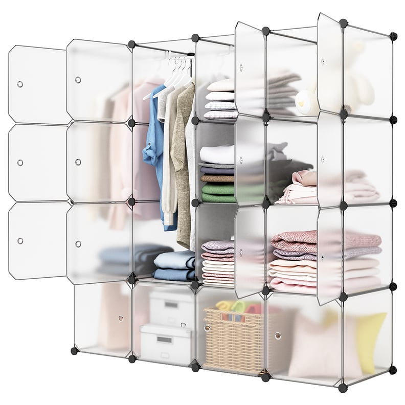 Zimtown DIY 12 Cube Portable Closet, Plastic Clothes Wardrobe