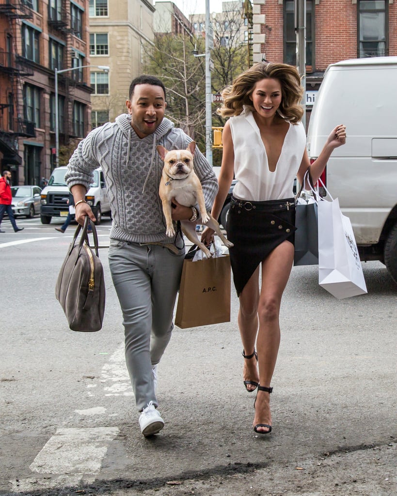 Chrissy Teigen and John Legend Kissing on Photo Shoot