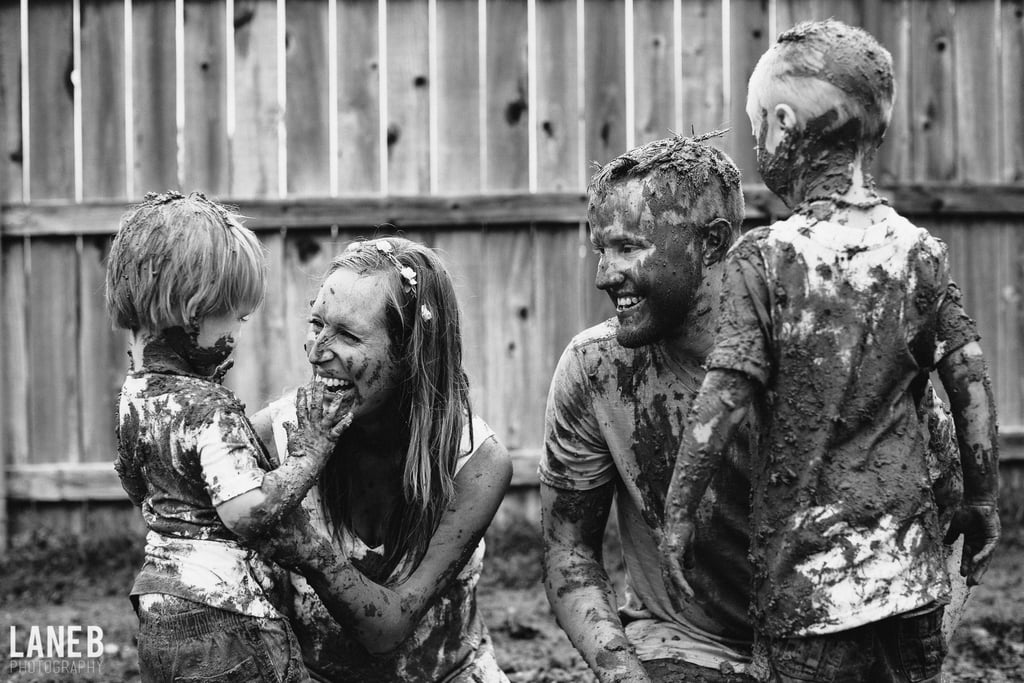 Mud Fight Maternity Shoot