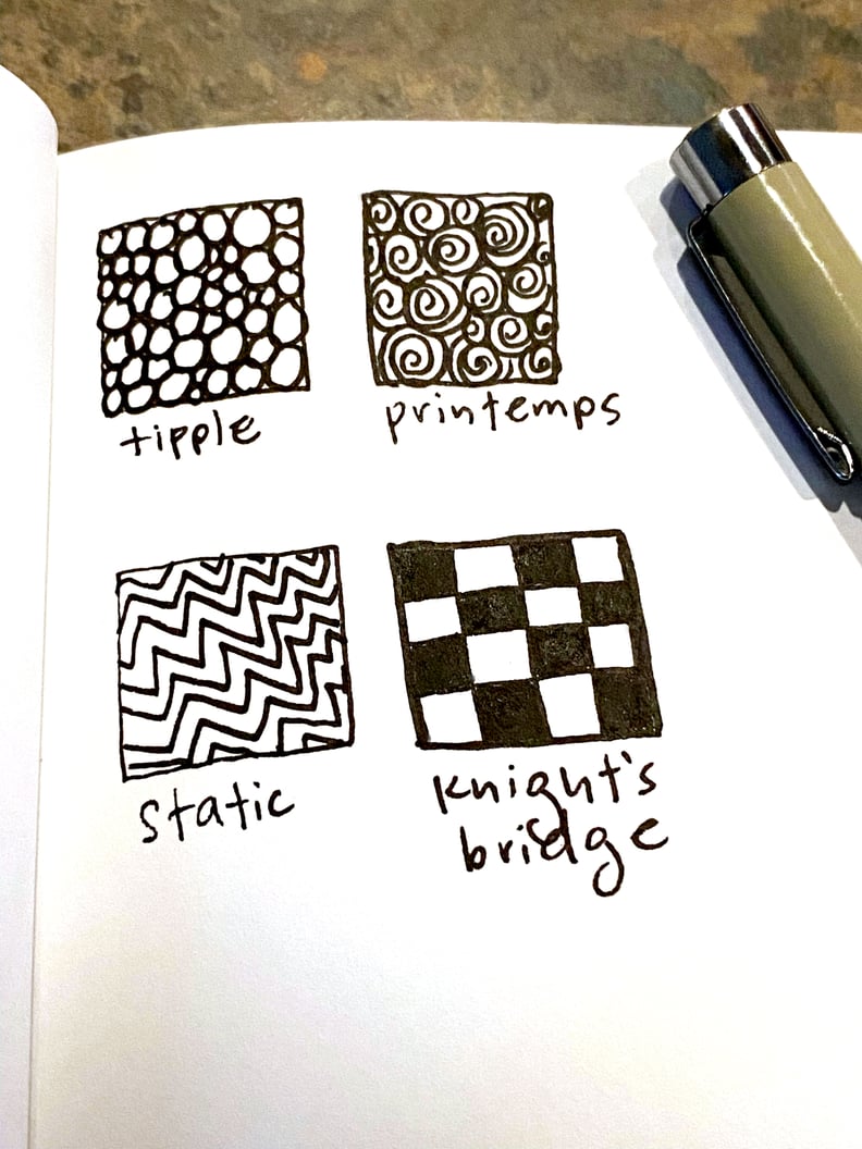 Easy Zentangle Patterns for Beginners and Kids