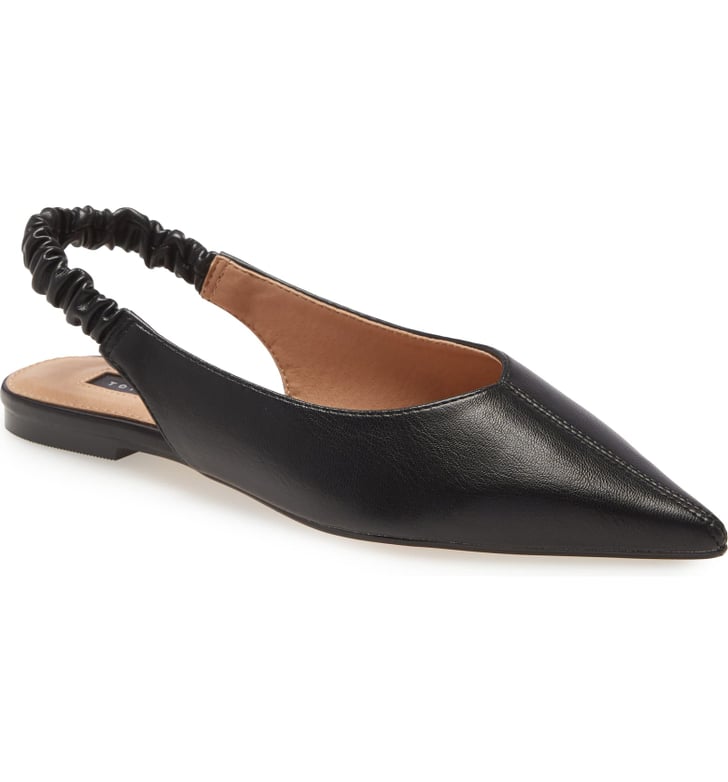 slingback mule flat
