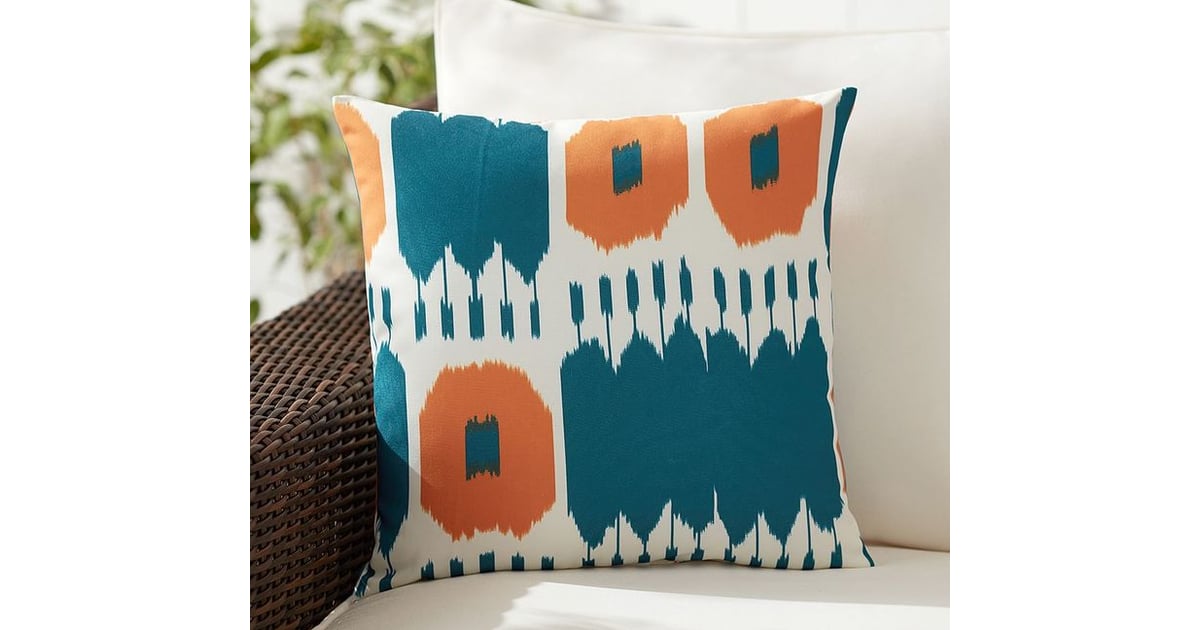 Ikat Indoor/Outdoor Pillow (40) Outdoor Throw Pillows For Spring and