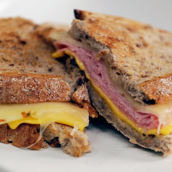 Ham and Cheese Panini Made With an Iron