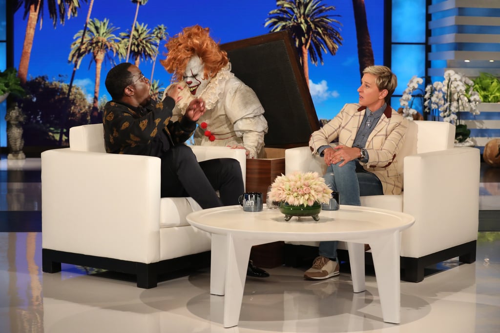 Sean Diddy Combs Scared by a Clown on Ellen 2018