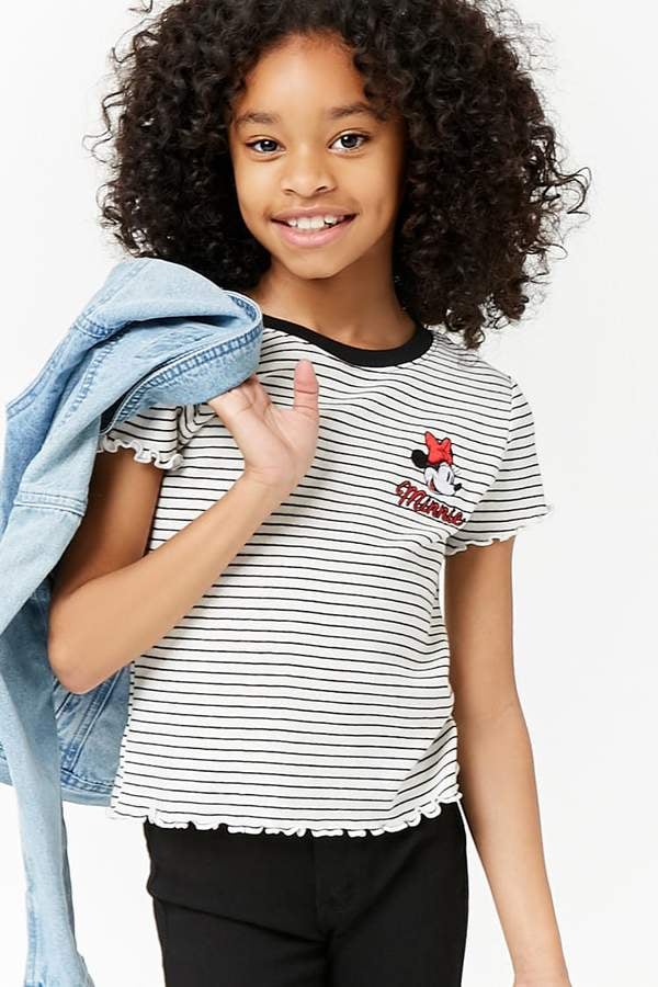 Forever 21 Stripe Minnie Mouse Tee