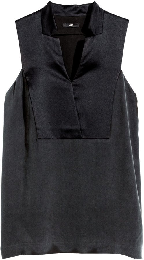 H&M Sleeveless Silk Blouse