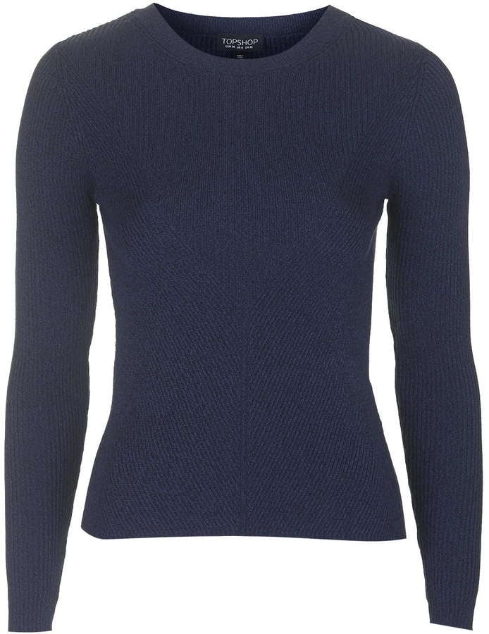 Topshop Skinny Chevron Ribbed Sweater ($50)
