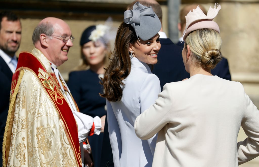 Kate Middleton Blue Coat on Easter 2019