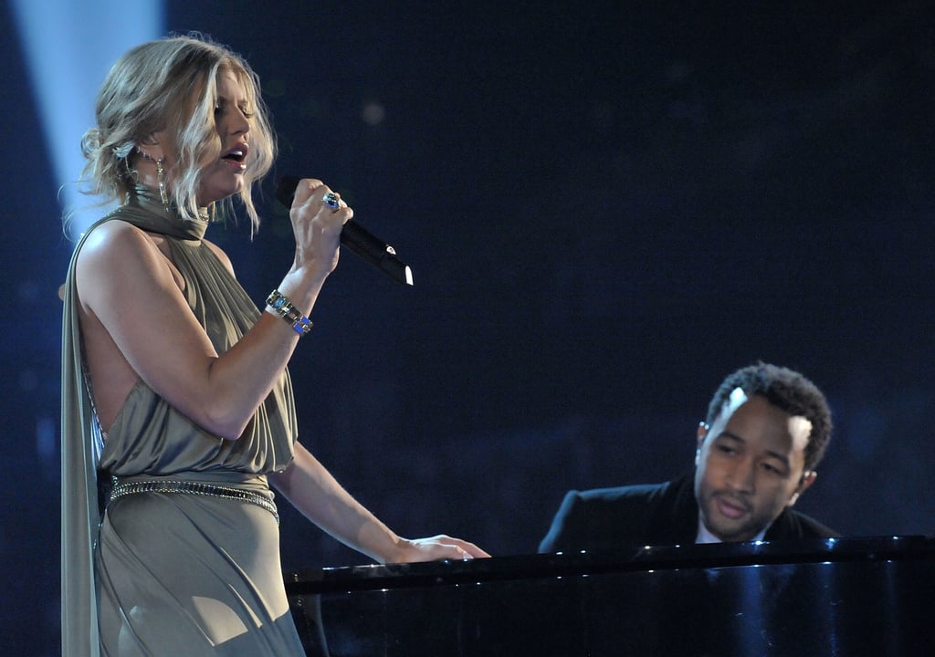 John Legend joined Fergie on stage for a performance of "Finally."