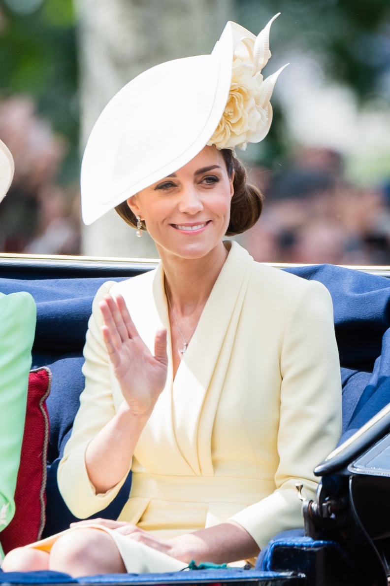 Kate Middleton's Voluminous Side Chignon at Trooping the Colour 2019