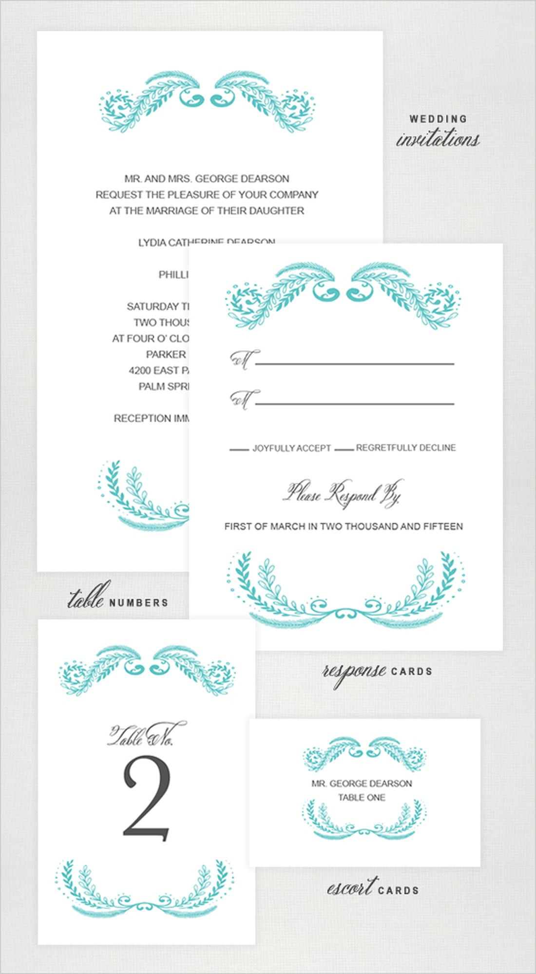 Free Printable Wedding Invitations | PS Smart Living